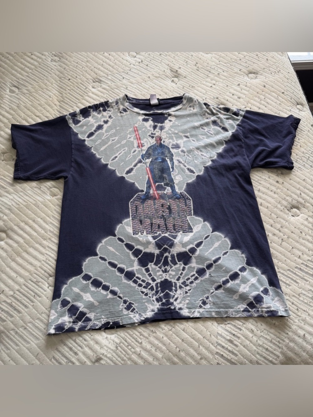 Vintage Star Wars Darth Maul Tie Dye T Shirt size XL Episode 1 Phantom Menace